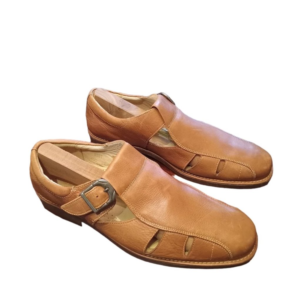 EUC | Sandro Moscoloni | Tan Leather Shoe Sandal | Size 13D - Picture 4 of 16
